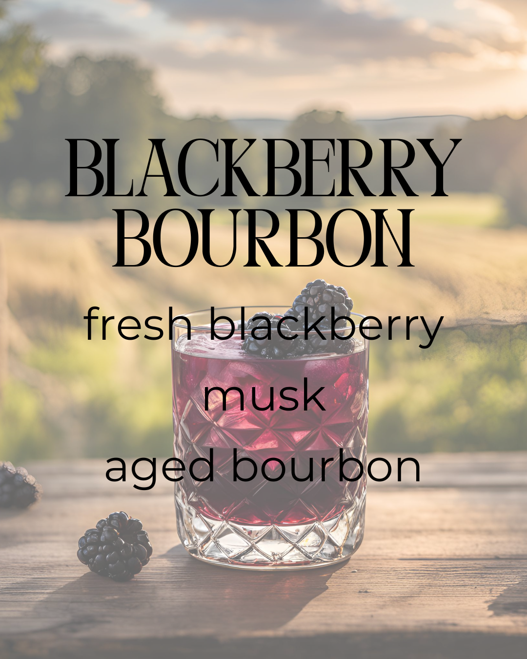 Blackberry Bourbon | Soy Candle | Blackberry + Bourbon