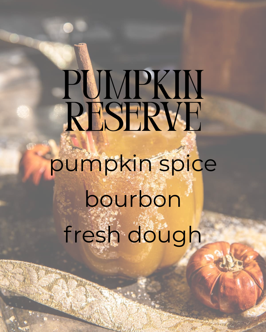 Pumpkin Reserve | Soy Candle | pumpkin + bourbon