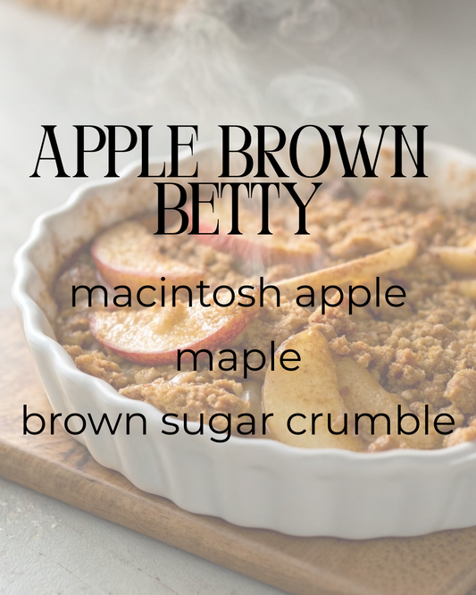 Apple Brown Betty | Soy Candle | macintosh apple + brown sugar crumble