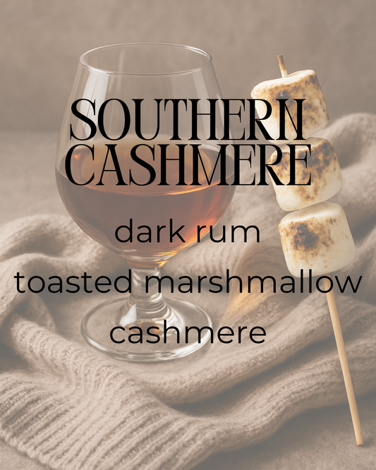 Southern Cashmere | Soy Candle | dark rum + toasted marshmallow